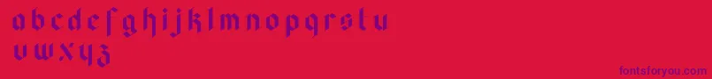 Police Faghagblack2 – polices violettes sur fond rouge