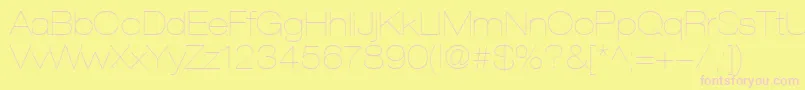 Подробнее о шрифте HelveticaLt23UltraLightExtended Шрифт HelveticaLt23UltraLightExtended – розовые шрифты на жёлтом фоне
