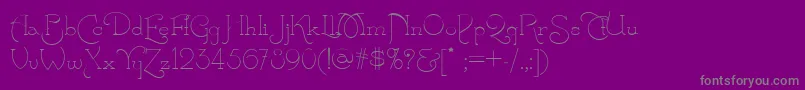 Calamity Font – Gray Fonts on Purple Background