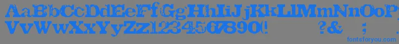 TatuLa Font – Blue Fonts on Gray Background