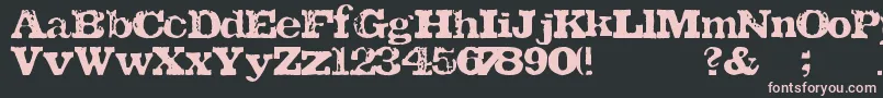 TatuLa Font – Pink Fonts on Black Background