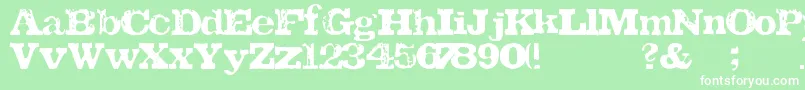 TatuLa Font – White Fonts on Green Background