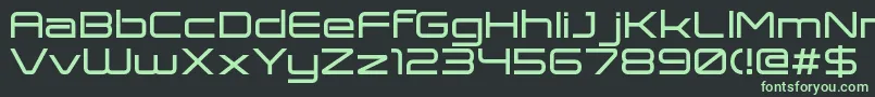 En savoir plus sur la police ExpansivaBold Police ExpansivaBold – polices vertes sur fond noir