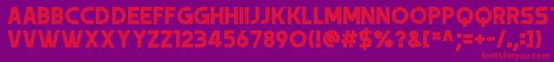 Trender Font – Red Fonts on Purple Background