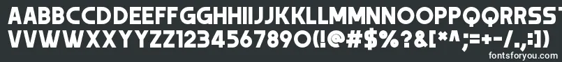 Trender Font – White Fonts on Black Background