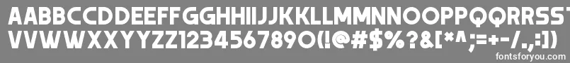 Trender Font – White Fonts on Gray Background