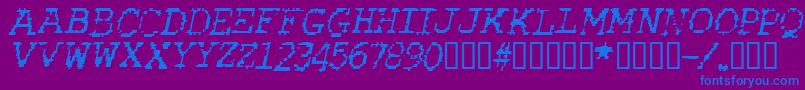 fuente RubberBiscuitItalic – Fuentes Azules Sobre Fondo Morado