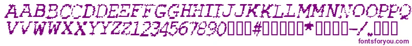 Police RubberBiscuitItalic – polices violettes