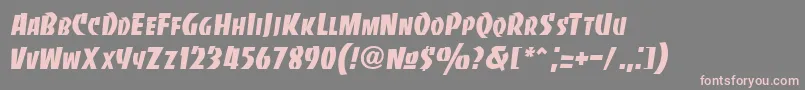 Bancodi Font – Pink Fonts on Gray Background