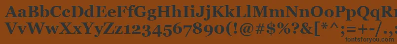 MsReferenceSerifРџРѕР»СѓР¶РёСЂРЅС‹Р№ Font – Black Fonts on Brown Background