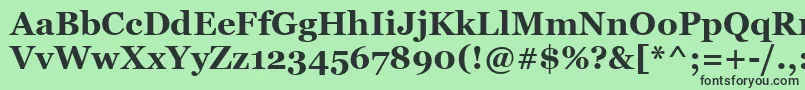 MsReferenceSerifРџРѕР»СѓР¶РёСЂРЅС‹Р№ Font – Black Fonts on Green Background