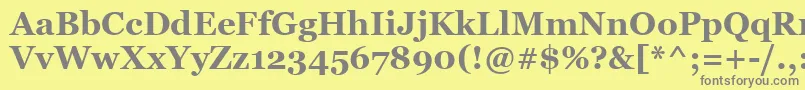 MsReferenceSerifРџРѕР»СѓР¶РёСЂРЅС‹Р№ Font – Gray Fonts on Yellow Background