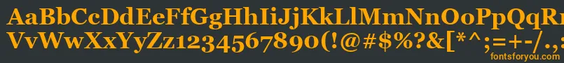 MsReferenceSerifРџРѕР»СѓР¶РёСЂРЅС‹Р№ Font – Orange Fonts on Black Background