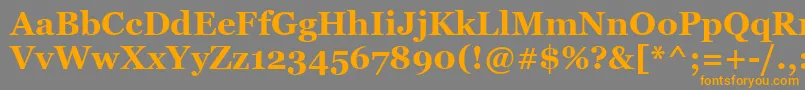 MsReferenceSerifРџРѕР»СѓР¶РёСЂРЅС‹Р№ Font – Orange Fonts on Gray Background