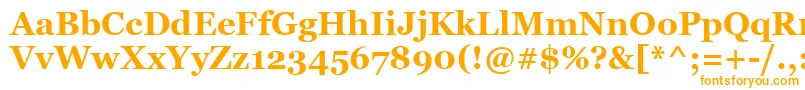 MsReferenceSerifРџРѕР»СѓР¶РёСЂРЅС‹Р№ Font – Orange Fonts on White Background