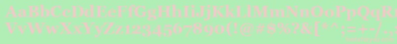 MsReferenceSerifРџРѕР»СѓР¶РёСЂРЅС‹Р№ Font – Pink Fonts on Green Background