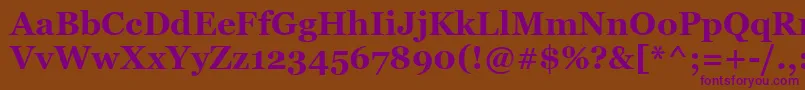 MsReferenceSerifРџРѕР»СѓР¶РёСЂРЅС‹Р№ Font – Purple Fonts on Brown Background