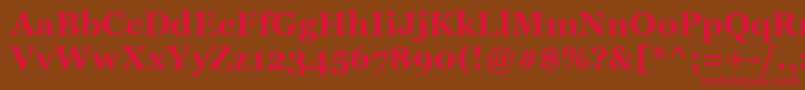 MsReferenceSerifРџРѕР»СѓР¶РёСЂРЅС‹Р№ Font – Red Fonts on Brown Background