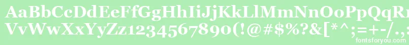 Шрифт MsReferenceSerifРџРѕР»СѓР¶РёСЂРЅС‹Р№ – белые шрифты на зелёном фоне