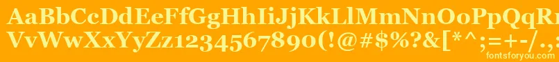 MsReferenceSerifРџРѕР»СѓР¶РёСЂРЅС‹Р№ Font – Yellow Fonts on Orange Background