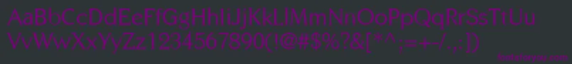 CentabelBook Font – Purple Fonts on Black Background
