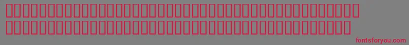 Strontium99 Font – Red Fonts on Gray Background