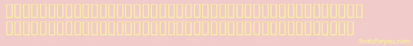 Strontium99 Font – Yellow Fonts on Pink Background