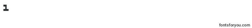 Pulseriflec-Schriftart – Schriften für die Ziffer 1