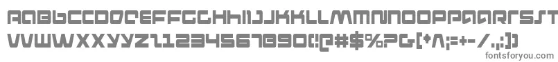 フォントPulseriflec – 白い背景に灰色の文字