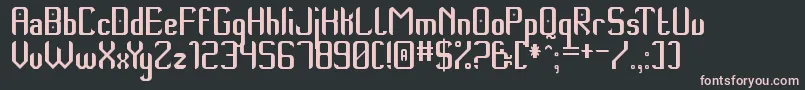 ThempoNewSt Font – Pink Fonts on Black Background