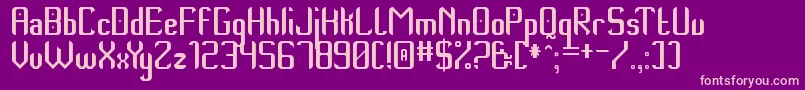 ThempoNewSt Font – Pink Fonts on Purple Background