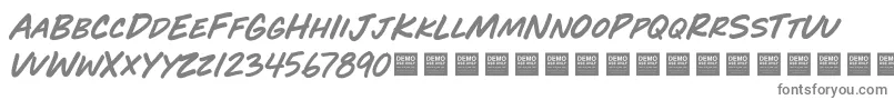 PlayTimeDemo Font – Gray Fonts on White Background