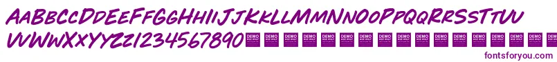 PlayTimeDemo-Schriftart – Violette Schriften