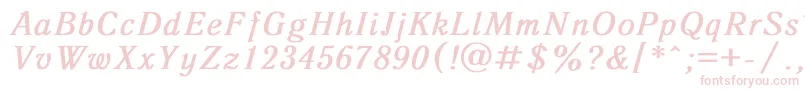 Antiqua8 Font – Pink Fonts on White Background