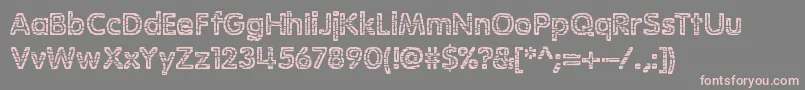StagnationBrk Font – Pink Fonts on Gray Background