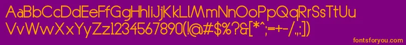 KonztanteRegular Font – Orange Fonts on Purple Background