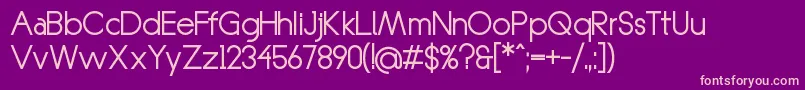 KonztanteRegular Font – Pink Fonts on Purple Background