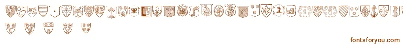 fuente BlasonsFree – Fuentes Marrones Sobre Fondo Blanco