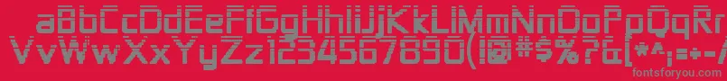 Zektondots Font – Gray Fonts on Red Background