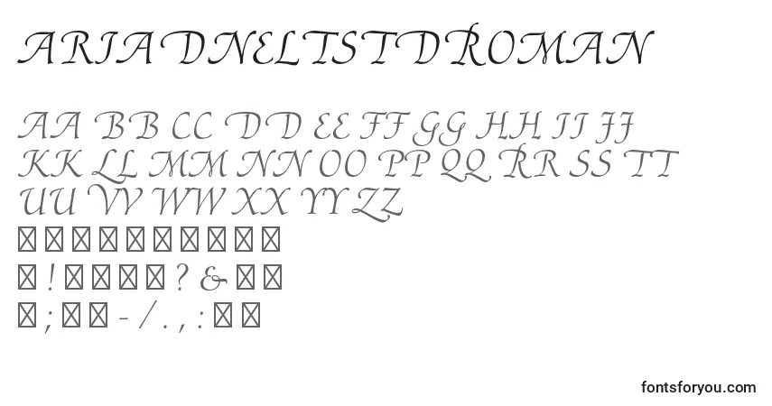 Шрифт AriadneltstdRoman – алфавит, цифры, специальные символы