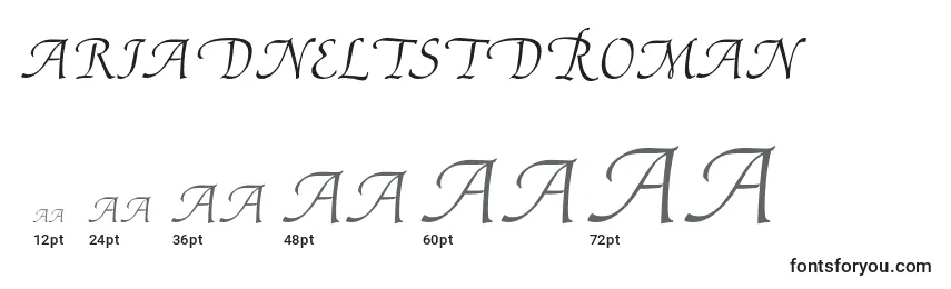 AriadneltstdRoman Font Sizes