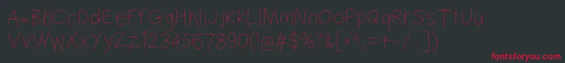 Filamentfive Font – Red Fonts on Black Background