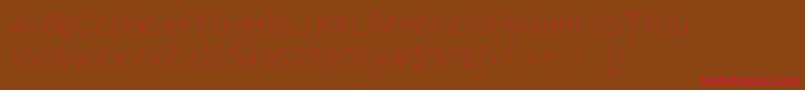 Filamentfive Font – Red Fonts on Brown Background