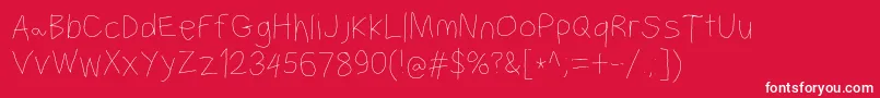Filamentfive Font – White Fonts on Red Background