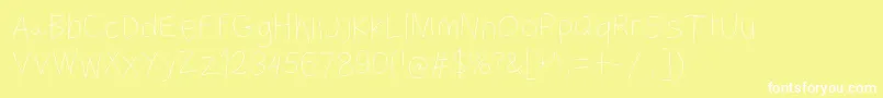 Filamentfive Font – White Fonts on Yellow Background