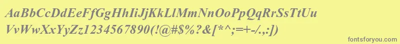 VijayaBold Font – Gray Fonts on Yellow Background