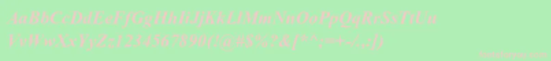 VijayaBold Font – Pink Fonts on Green Background