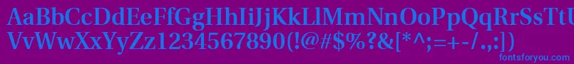 UtopiaSemibold Font – Blue Fonts on Purple Background