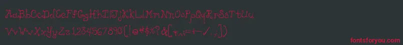 Likecockatooscondensed Font – Red Fonts on Black Background