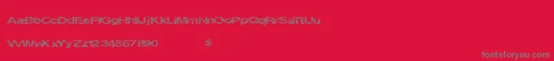 Circuitcity Font – Gray Fonts on Red Background